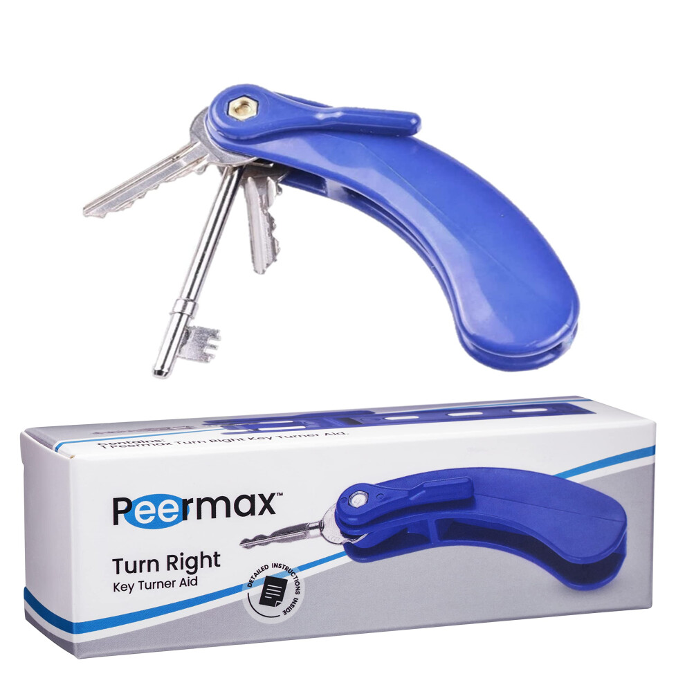 Arthritis Key Turner Aid With Ergonomic Easyturn Handle, Comfort Grip Key Holder For Seniors, Fits 3 Keys 9073542196778
