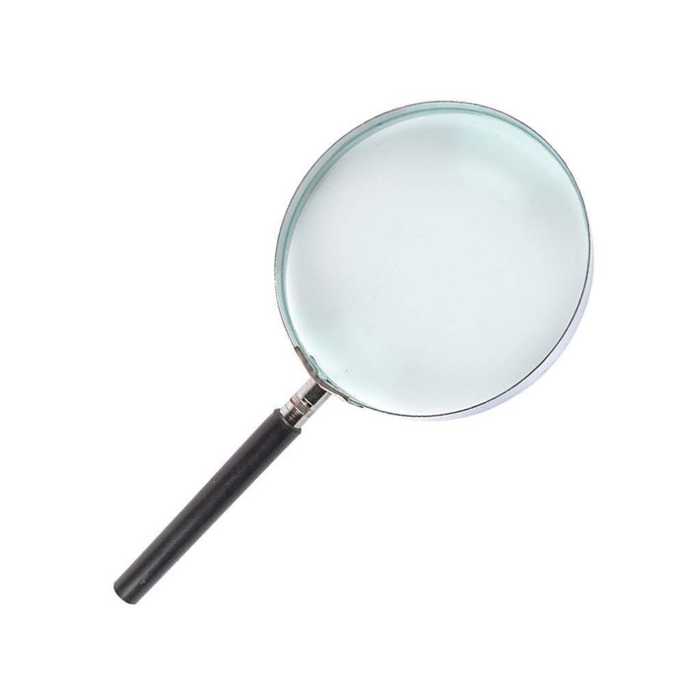 10x Handheld Magnifying Glass with Large Lens, Full Metal Frame and Ergonomic Comfort Grip for Reading