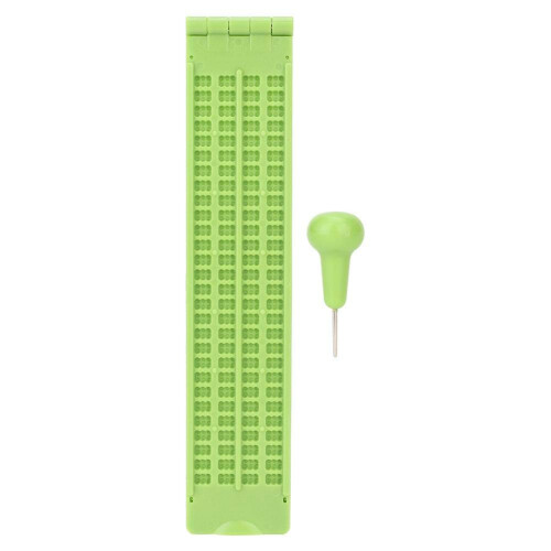 Durable Braille Writing Slate and Stylus Set for Students, Lightweight Board for Learning