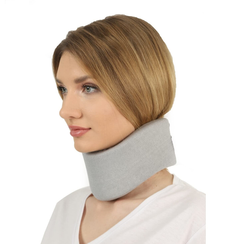 Cervical Neck Brace Soft Foam Pain Relief Collar with Adjustable Velcro Closure for Sleeping and Daily Use