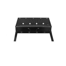 Stainless Steel Portable Charcoal Grill, Folding Compact BBQ with Tool Kit for Camping and Picnic