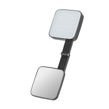 M42 Magnetic Selfie Light for Phone, CRI95+ Adjustable 25006500K Double Sided LED Fill Light with Flip Mirror and USB C Recharge