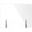 Acrylic Sneeze Guard Clear Counter Shield with Pass Through Window, Tool Setup, Stable UBase 1