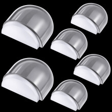 6 Pack Self Adhesive Door Stopper Transparent Floor and Wall Protector No Drilling Noise Reduction
