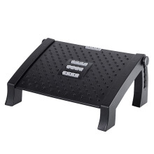 Foot Rest Under Desk Adjustable Height Ergonomic Footrest with Massage Roller and Non Slip Surface for Office and Home