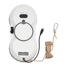 Smart Window Cleaner Robot with Remote Control, 2800Pa Suction, Auto Water Spray for Glass and Tiles