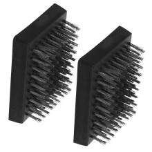 BBQ Grill Brush Set 2 Pack with Durable Scrubbing Bristles and Ergonomic Comfort Grip for Gas and Charcoal Grills