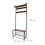 Coat Rack with Shoe Bench - Iron, 2 Hook Rails, Hat Shelf 4