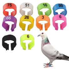 1100 Numbered 8mm Poultry Leg Bands for Small Birds, Color Coded Chicken Leg Rings for Easy ID