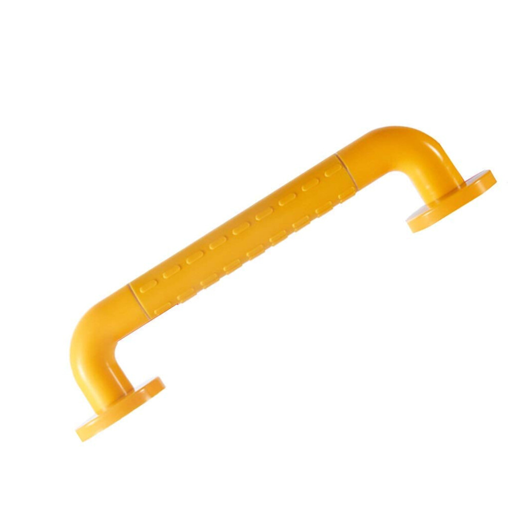 White Bathroom Grab Bar 38Cm Shower Safety Handrail Antiskid Grip Load Wall Mounted For Elderly