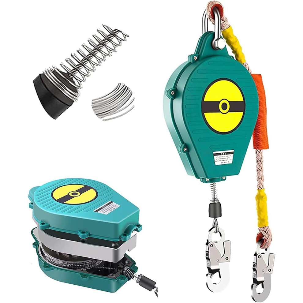 Fall Protection Self Retracting Lifeline 5M Safety Harness Lanyard 330Lb Roof Construction Use 9330225578352