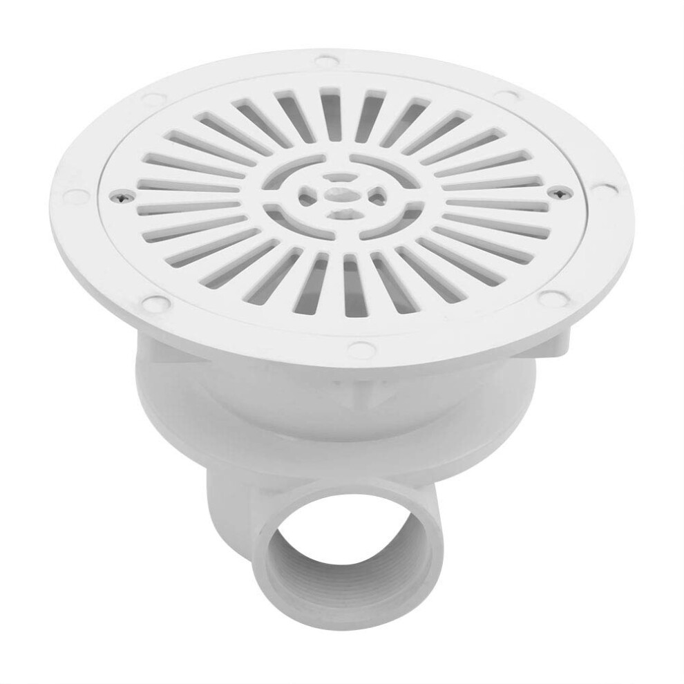 1.5 Inch Pool Main Drain Fitting For Inground Swimming Pool, Durable White Floor Drain Cover 9073542198024