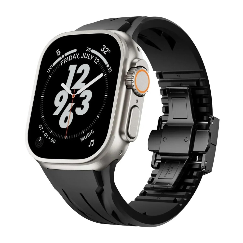 Fluororubber Band For Apple Watch Ultra 2 49Mm Series 10/9/8 With Precise Fit Design 9351714851749