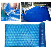 Solar Pool Cover Blue Rectangular Blanket 100cm x 100cm for Heat Retention and Dust Rainproof Protection