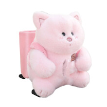 Cute Plush Animal Car Tissue Box Holder with 2 in 1 Design and Soft Decorative Exterior