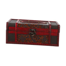 Vintage Tissue Box Holder for Car and Home, Antique Napkin Organizer with Classic Retro Decorative Design