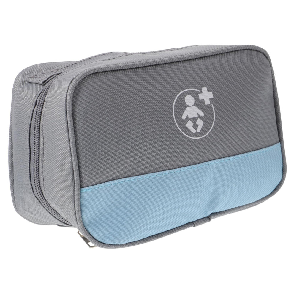 Travel Medicine Bag with Organized Compartments, Compact First Aid Kit for Family and Outdoor Use