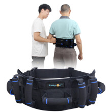 Transfer Belt for Seniors with 7 Handles and Leg Strap, Secure Gait Belt for Elderly Care and Mobility Aid