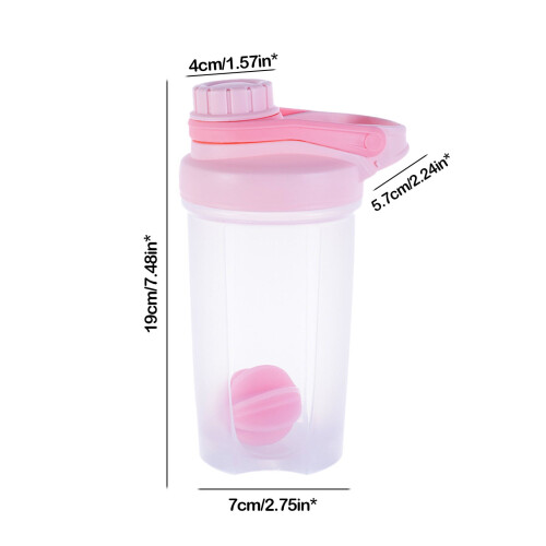 Protein Shaker Bottle Plastic 500 ml 2