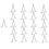 21Pack Replacement Pool VClips for Brushes Skimmers and Leaf Nets, HeavyDuty Plastic Quick Install 1