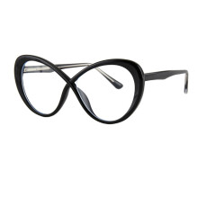4.0x Blue Light Blocking Reading Glasses for Women Anti UV Black Frame Clear Magnification