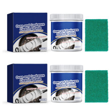 Kitchen Rust Remover Paste 100g, Deep Stain Cleaner for Cookware, Pots and Pans, Includes Cloth