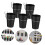 Pegboard Organizer 6 Sets with Storage Bins, Cups and Hooks for Garage Tools, Modular System 5