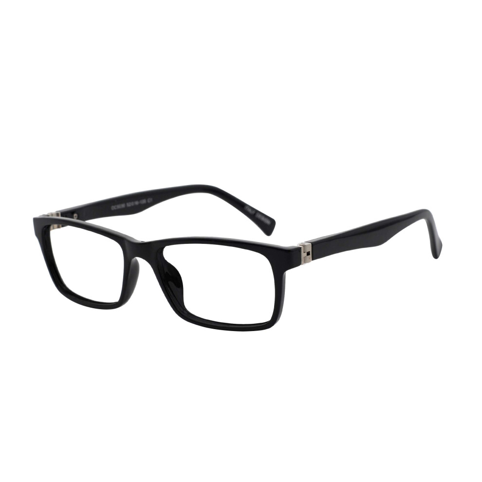 Black Reading Glasses 1.5 Magnification Stylish Fashion Readers For Men And Women