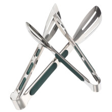 2pcs Heat Resistant BBQ and Salad Tongs Set with NonSlip Grip for Outdoor Cooking and Serving