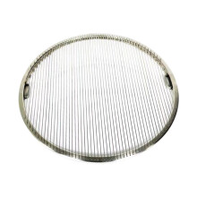 Round 29.5cm BBQ Grill Mat Nonstick Mesh Net for Outdoor Camping Vegetables Seafood Easy Clean