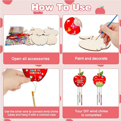 DIY-Malset für Kinder-Windspiel, Regenbogen-Set 2