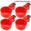 Automatic Chicken Waterer Cups 4 Pack, 3/8 Inch Thread, Easy Refill Poultry Drinking System for Chickens Ducks Turkeys 1