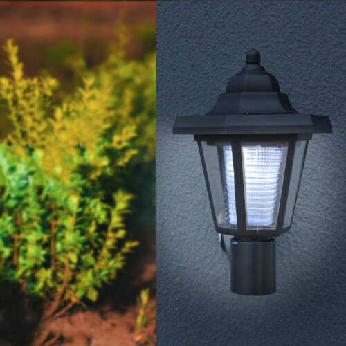 Solcellsdriven LED-vägglampa utomhus 2