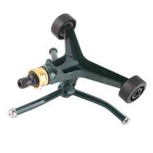 Metal Three Arm Garden Sprinkler 360 Rotating Lawn Watering Sprinkler with Rustproof Stainless Steel Construction and G3/4 Hose Connector