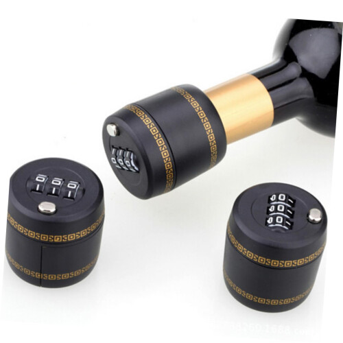 Wine Bottle Lock with Keyless Combination Stopper Cap, Secure Closure for Home and Bar 1