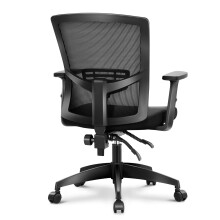 Ergonomic Mesh Office Chair with Adjustable Lumbar Support,  Back Swivel Computer Chair, Black, 300 lbs Capacity