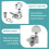 Guitar String Knob Grover String Winder Fully Enclosed Guitar String Tuning Pegs Keys Tuners Machine Heads 6