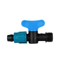 16mm Drip Irrigation Connector 1/2 Inch Male Thread Garden Hose Fitting with Leak‑Resistant Locking Design