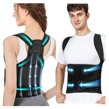 Adjustable Posture Corrector and Scoliosis Back Brace for Men and Women, Breathable Support for Back Pain Relief
