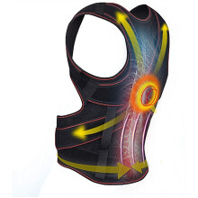Adjustable Full Back Posture Corrector Belt for Men and Women, Large Breathable Lumbar and Shoulder Support Brace