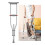 Adjustable Crutches for Adults, Foldable Telescopic Design, 230kg Load Capacity, Dual Set 1