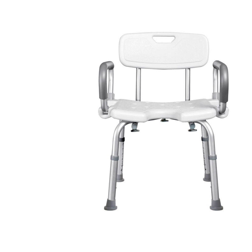 Shower Chair Adjustable Height NonSlip Bath Stool for Seniors Adults and Kids
