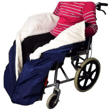 Waterproof Windproof Wheelchair Leg Cover Blanket with FullLength Zipper, Universal Fit, Washable