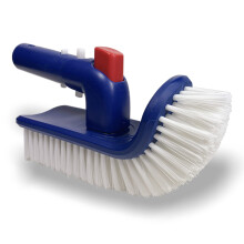Pool Brush with Rotatable Handle and Durable Nylon Bristles, Pool Wall Cleaning Brush Head for Extended Reach