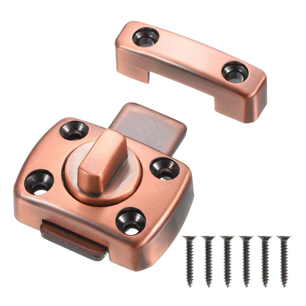 Copper Sliding Door Lock Zinc Alloy Reversible Latch Bolt With Screws Large Panel Contemporary Style 9073542243014