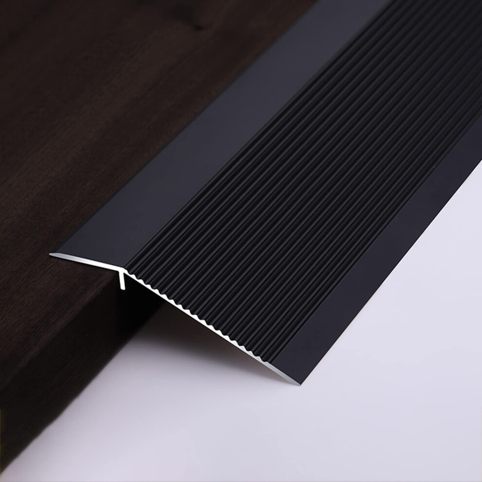 Aluminum Threshold Ramp 10CM Width, Smooth Tile to Carpet Transition Strip, Wheelchair Accessible, Durable Aluminum Construction