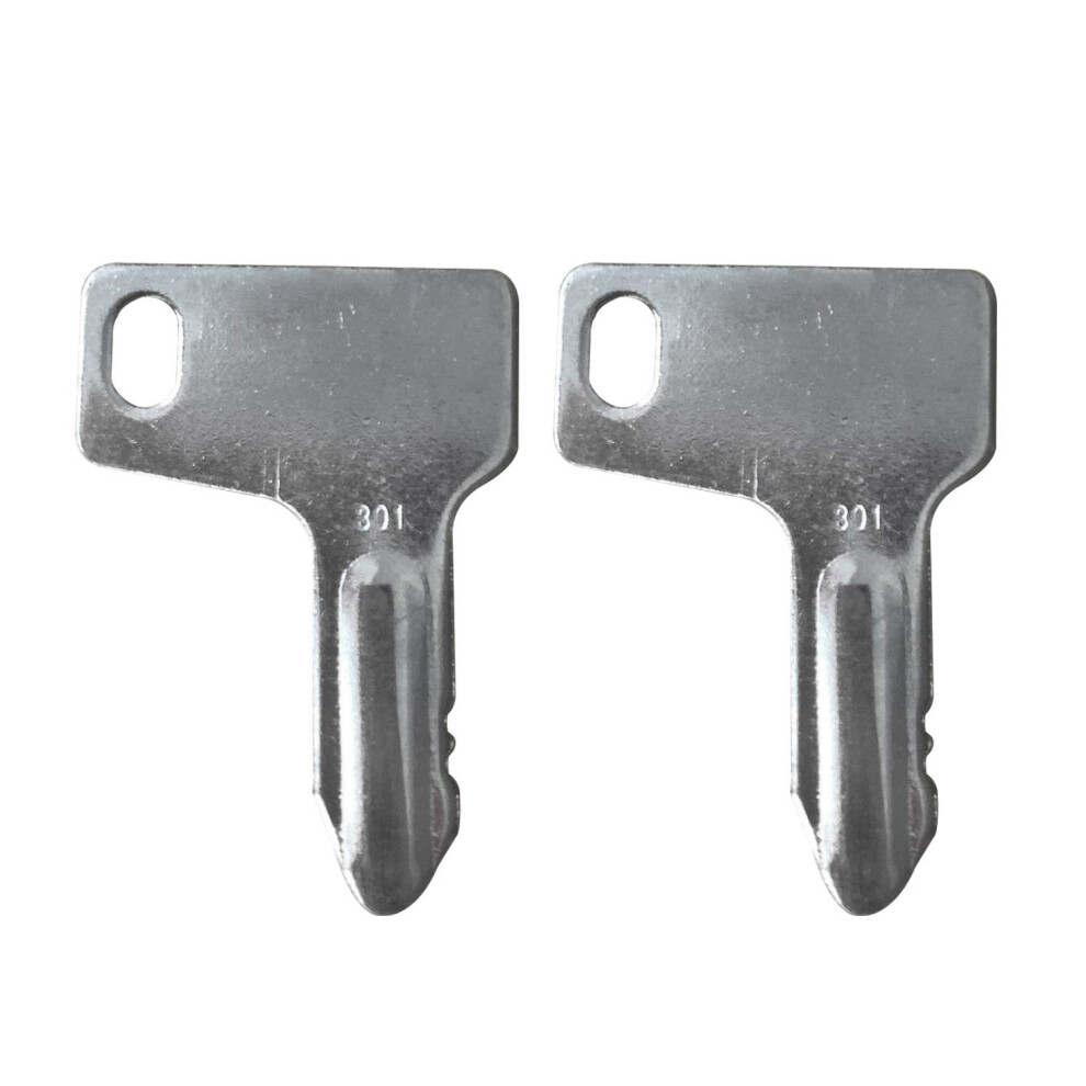 2Pcs At110583 Rg60472 Ignition Key Set For John Deere And Yanmar Excavator, Direct Replacement Fit 9330225538714