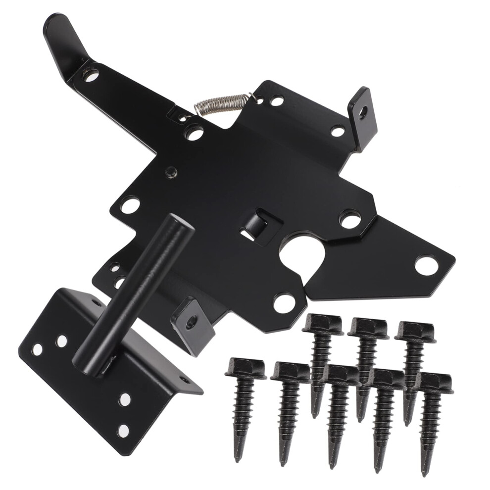 Heavy Duty Gate Hinges And Latch Set For Wooden Fences, Outdoor Weatherproof Hardware With Screws 9073542243243