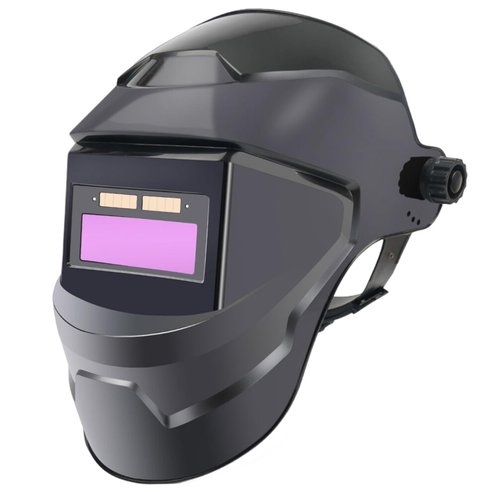 Auto Darkening Welding Helmet With Solar Battery Power, Wide Lcd View For Mig Tig Arc 9330225581932