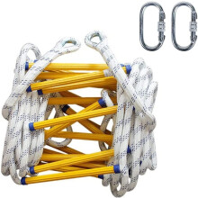 Fire Escape Ladder 8M 12M Heavy Duty Nylon Rope Ladder for Home Safety Kids and Adults 420KG Capacity